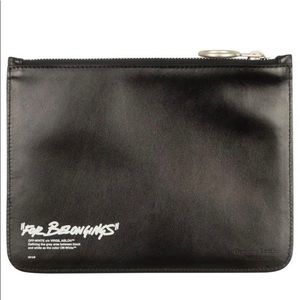 Off-White c/o Virgil Abloh Black Quote Flat Pouch